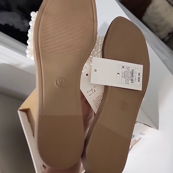 A New Day Sandals with Pearl Embellishments - Picture 7 of 8